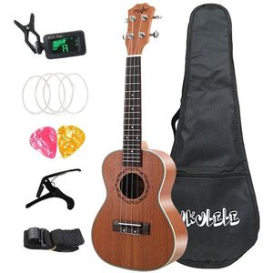 21 Inch Soprano Ukulele Hawaii Hawaiian Mini Gitaar Uke Sapele 4 Snaren Gitaar Voor Beginners Gitarist