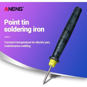 Aneng Draagbare Usb Soldring Iron Pen 5V 8W Electrice Aangedreven Soldeerstation Lassen Gereedschap Mini Tip Knop schakelaar