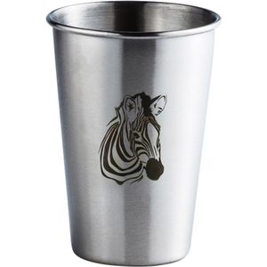 350Ml Leuke Patroon Bier Rvs Pint Glazen Mokken Tumbler Metalen Cup Onbreekbaar Stapelbare Bekers Sap Bier Koffie Water