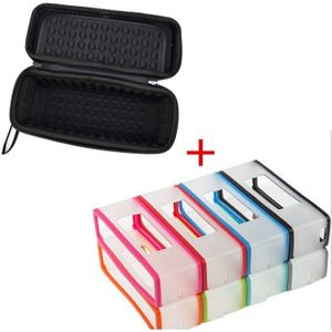2 in 1 Soft Carry Siliconen Case + Harde EVA Reizen Storage Case Voor Bose Soundlink Mini 1/Mini 2 Bluetooth Speaker Charging Cradle