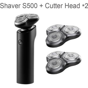 Xiaomi Mijia Elektrische Scheerapparaat S500 Led Digitale Display 3 Hoofd Draagbare Flex Scheermes IPX7 Full Body Waterdichte Baard Trimmer