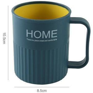 Nordic Stijl Twee-Kleur Mondwater Cup Hoge Temperatuur Weerstand Geurloos Glad Met Handvat Plastic Tandenborstel Beker