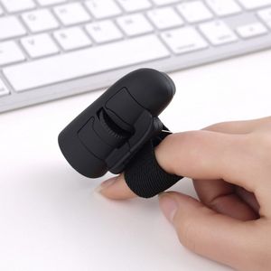 Mini Leuke Plug En Play 2.4Ghz Draadloze Finger Rings Optical Mouse 1600Dpi Met Usb-ontvanger Voor Pc Laptop desktop