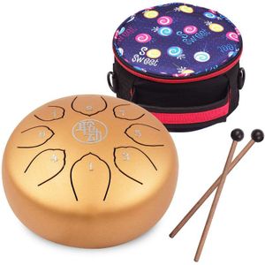 6 Inch Staal Tong Drum Handpan Drum 8-Opmerkingen C-Key Percussie Drum Handpan met Hamers Drum Tas percussie Instrument