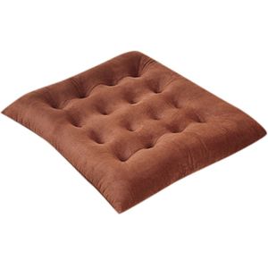 1 zitkussen Vlakte Seat Pad Eetkamer Tuin Keuken Stoel Fluwelen Kussens Tie Op 45x45cm voor stoelen, patio, thuis