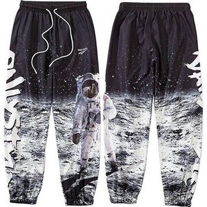 Hip Hop Joggers Broek Spaceman Print Mannen Streetwear Harajuku Joggingbroek Casual Lente Zomer Track Pant Harembroek