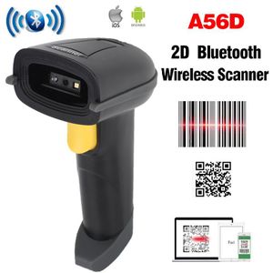 Handheld Draadloze 1D 2D Barcode Scanner Qr Bar Code Reader Bluetooth-Compatibel 2.4G Usb Wired Scan Met Stand voor Ios Android