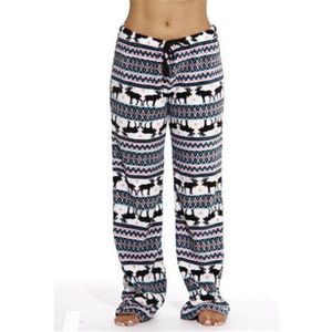 VS VOORRAAD Heren Kerst Lounge Pyjamabroek Zachte Animal Gedrukt Slaap Broek Kerst Pluche Slaap Bodems