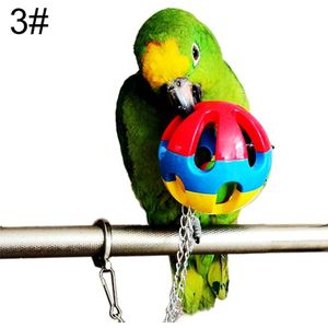 Huisdier Vogel Plastic Chew Ball Chain Kooi Speelgoed voor Papegaai Valkparkiet Parkiet