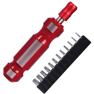 Magnetische Schroevendraaier Bit Houder Handvat met 12pcs T5-T40 1/4 Inch Hex Torx Schroevendraaier Bits Set Repair Hand Tool