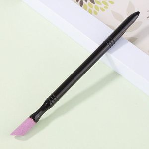 1 Pcs Double-End Quartz Nail Cuticle Losse Velletjes Remover Wasbare Dode Huid Pusher Trimmer Manicure Nail Art Gereedschap Slijpen staven