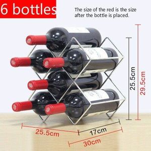 Wijnrek Creatieve Geometrische Wijn Houders Metalen Eenvoudige Huishoudelijke Champagne Rack Wijn Kast Kerst Bar Decoratie