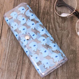 Seemfly Transparante Bril Case Kawai Draagbare Eenvoudige Zonnebril Doos Zachte Anti-Collision En Stofdicht Bijziendheid Bril Case