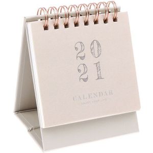 Solid Retro Kantoor Serie Mini Kalender Diy Draagbare Bureau Kalenders Dagelijkse Schema Planner Notities