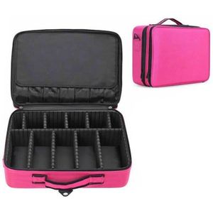Professionele Koffer Voor Makeup Box Make Up Cosmetische Bag Organizer Storage Case Rits Grote Toilettas Wassen Vrouwen Beauty Pouch
