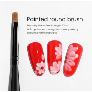 Maychao Nail Brush Kit Manicure Borstel Acryl Liquid Powder Carving Ultra-Dunne Lijn Tekening Pen Uv Gel Nail Brush makeup Tools