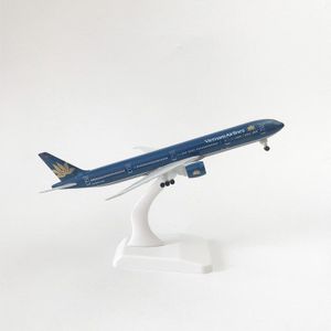 Jongen Educatief Speelgoed 20 Cm Vietnam Airlines Boeing 777 Fabriek Directe Verkoop Vliegtuigen Model Met Landingsgestel Legering Vliegtuigen Model