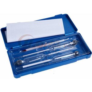 3 Stks/set 0-100% Alcoholometers Tester Professionele Concentratie Meter Hydrometer Met Thermometer 2 Stijlen