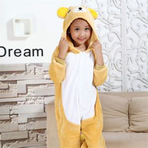 Bear Pyjama Dier Een Stuk Unisex Pyjama Kigurumi Pyjamabroek Geel Beer Honing Beer Onesie Warme Zachte Dropshopping