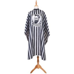 Antistatische Kapper Schort Hair Cut Cape Stof Streep Kleur Afdrukken Patroon Non-stick Haar Comfortabele Kapsalon Kapsel