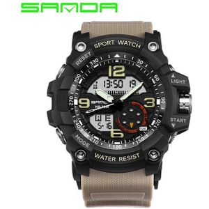 SANDA mannen Sport Horloge Top Luxe LED Digitale Horloge Mode Outdoor Waterdichte heren Horloge Mannelijke Klok Relogio masculino