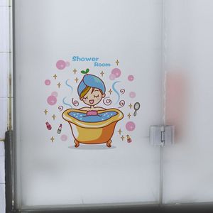 Creatieve Voedsel Patroon Lovely Girl Zelfklevende Muurstickers Keuken Badkamer Kinderkamer Muur Decor Waterdichte Art Decals DC5