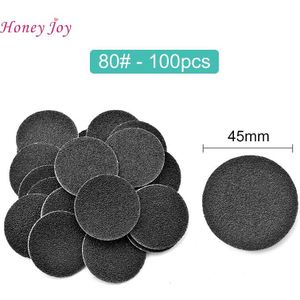 100Pcs Vervanging Schuurpapier Schijven 80 #120 #180 # Voor Elektrische Voet File Hard Skin Eelt Remover Pedicure gereedschap
