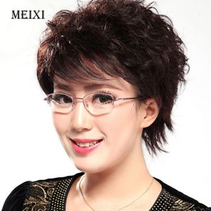Vrouwen Half Metalen Frame Lenzen Leesbril Vro Eyewear + 0.5 0.75 1.0 1.5 2.0 2.5 3.0 3.5 4.0