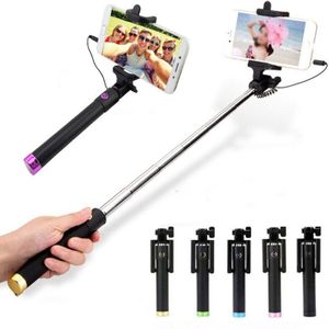 Selfie Stick Voor Xiaomi Samsung Huawei Oneplus 3.5Mm Jack Telefoon Selfie Stok Extensible Foto Stok Selfy Flexibele Selfiestick