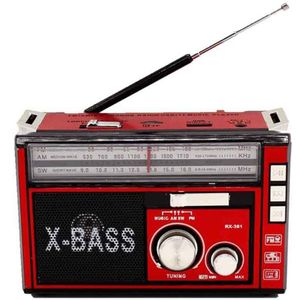 Retro MP3 Speler Hoge Gevoeligheid Oplaadbare Draagbare Radio Zaklamp Am Fm Sw Led Outdoor Thuis Multifunctionele Tf Usb