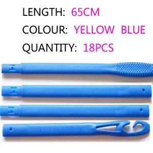 18Pcs/45Cm Wave Formers Magic Haarkrulspelden Spiral Ringlets Leverage Krulspelden Haar Krultang Kappers Gereedschap Diy Niet pijn Haar