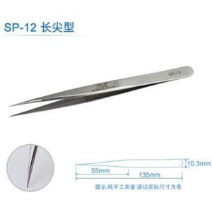 Vetus Hoge Precisie Wimper Pincet Rvs Anti-Statische Pincet Professionele Voor Wimper Extension Make Tool