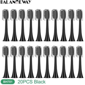 BH701 12-20st Zachte Borstelharen Vervanging Elektrische Sonische Opzetborstels Gezondheid Volwassen Kinderen Gevoelige Tandvleesverzorging Ultrasone Reiniging Tanden Opzetborstels Tandenborstelmondstuk