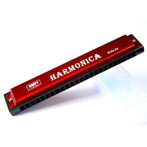 Chromatische Mondharmonica Mond C Sleutel 24 Gaten Houtblazers Muziekinstrumenten Harmonica Mondharmonica