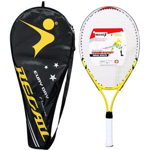 1 Set Lichtmetalen Tennis Racket Met Zak Ouder-kind Sport Spel Speelgoed Voor Kinderen Tieners Playing Game Outdoor (blauw)