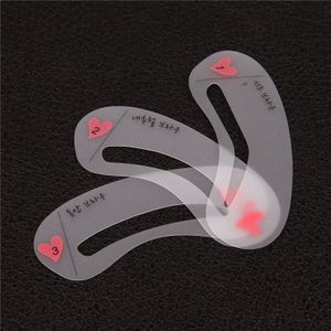 3 Pcs Herbruikbare Grooming Wenkbrauw Stencil Kit Makeup Tools Diy Wenkbrauw Template Stencil Voor Vrouwen Beauty Tools Accessoires