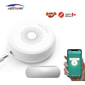Compatibel Tuya Zigbee Hub Gaslekzoeker Sensor Voor Alarm Beschermen Familie Veiligheid Geluid Luider dan 70dB