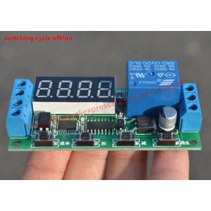 Vertragingstijd Relaismodule Timer relais Control Cyclus Timer 12 V LED Display Intelligente Controle Tijd Relais/Vertraging voor schakelen cyclus