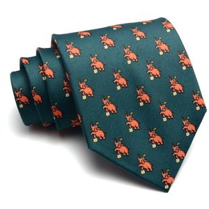 Mode Mannen Tie Animal Print 8Cm Wide Neck Ties Gentleman Pak Stropdas Westerse Stijl geschenkdoos