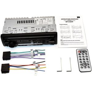 1Din Autoradio Iso Autoradio Aux Ingang Ontvanger Bluetooth Stereo MP3 Multimedia Speler Ondersteuning Fm/MP3/Wma/usb/Sd-kaart