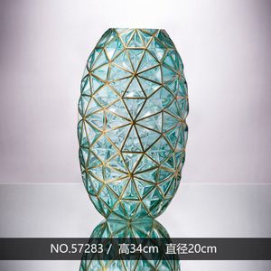 Minimalistische Glazen Vaas Woondecoratie Hydrocultuur Bloemen Droge Bloem Woonkamer Decor Geometrie Creatieve Eenvoudige Beknopte Ornamenten
