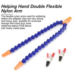 Soldeerhulp Derde Hand, Magnetisch Soldeerstation, Soldeergereedschap met 4 Flexibele Armen, met LED-Vergrootlamp, 4 PCB-kolomhouders & Basis, voor Reparaties, Knutselen, Hobby's, Doe-het-zelf | NL