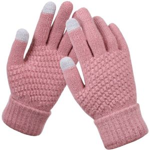 Winter Vrouwen Kasjmier Gebreide Handschoenen Jacquard Touchscreen Warme Handschoenen Ski Pluche Handschoenen