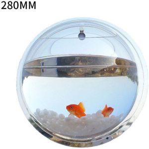 1Pcs Clear Opknoping Muur Gemonteerd Vis Kom Aquaponic Tank Aquaria Plant Fish Bubble #15