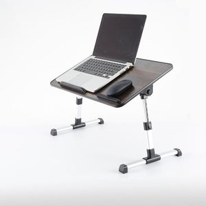 Mrosaa Verstelbare Laptop Tafel Met Cooling Fan Opvouwbare Notebook Laptop Stand Bed Tafelblad Bureaus Thuis Studie Tafel Computer Bureau