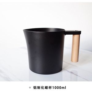 2pcs DIY geurkaars wax cup roestvrijstalen met afgestudeerd maatbeker smelten wax hoge temperatuur kaars container
