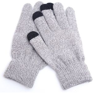 Sparsil Unisex Winter Breien Touchscreen Handschoenen Effen Mode Dikke Warm Houden Mitten Lente Herfst antislip Vrouw Man handschoen