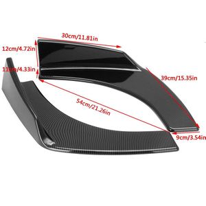 2x Carbon Fiber Look Auto Voorbumper Lip Spoiler Splitter Diffuser Bescherming Voor Benz W205 W204 W203 W211 W212 W213 w117 C117