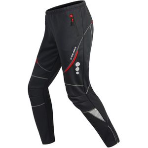 Wosawe Mannen Sport Fietsen Broek Ademend Winter Fleece Broek Bike Cycle Riding Kleding Fiets Vissen Fitness Broek