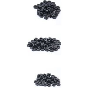 250 Stks/set M3 Hex Socket Schroeven Bolt Hex Noten Kit Set Assortiment Kit Black Alloy Staal Hardware Cap Knop Platte hoofd Voor Chooice